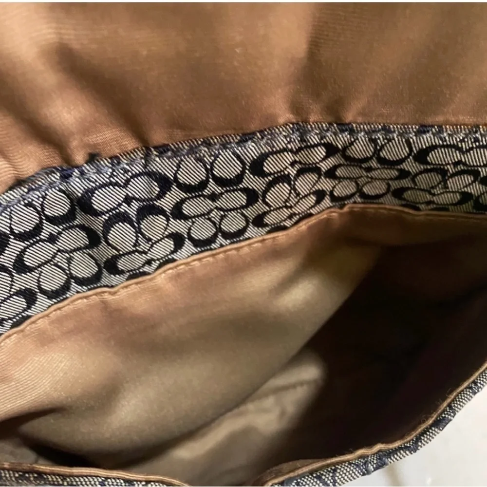 Coach vintage CC signature print canvas crossbody handbag
